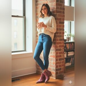 Vince Camuto Women's Pink and Brown Ankle Booties Size 7.5 - $60